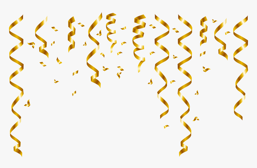 Transparent Background Gold Confetti Png