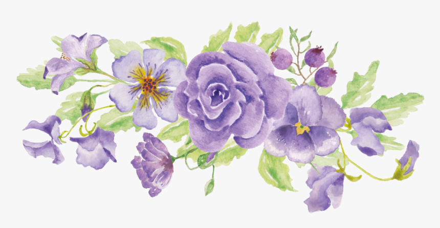 #flowers #floral #ftestickers #purple #flower #watercolor - Watercolor Transparent Purple Flower