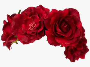 #redroses #flowercrown - Red Flower Crown Png