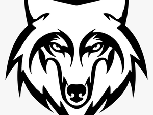 Vector Wolf Wolf Black And White Png- - Wolf Head Black And White