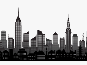 Clip Art New York City Vector - Manhattan Skyline Vector