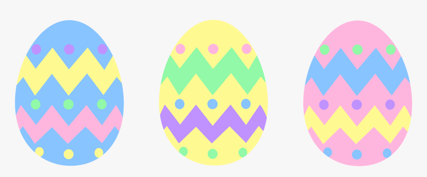 Pastel Easter Egg Clipart - Past