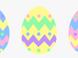 Pastel Easter Egg Clipart - Pastel Coloured Easter Eggs