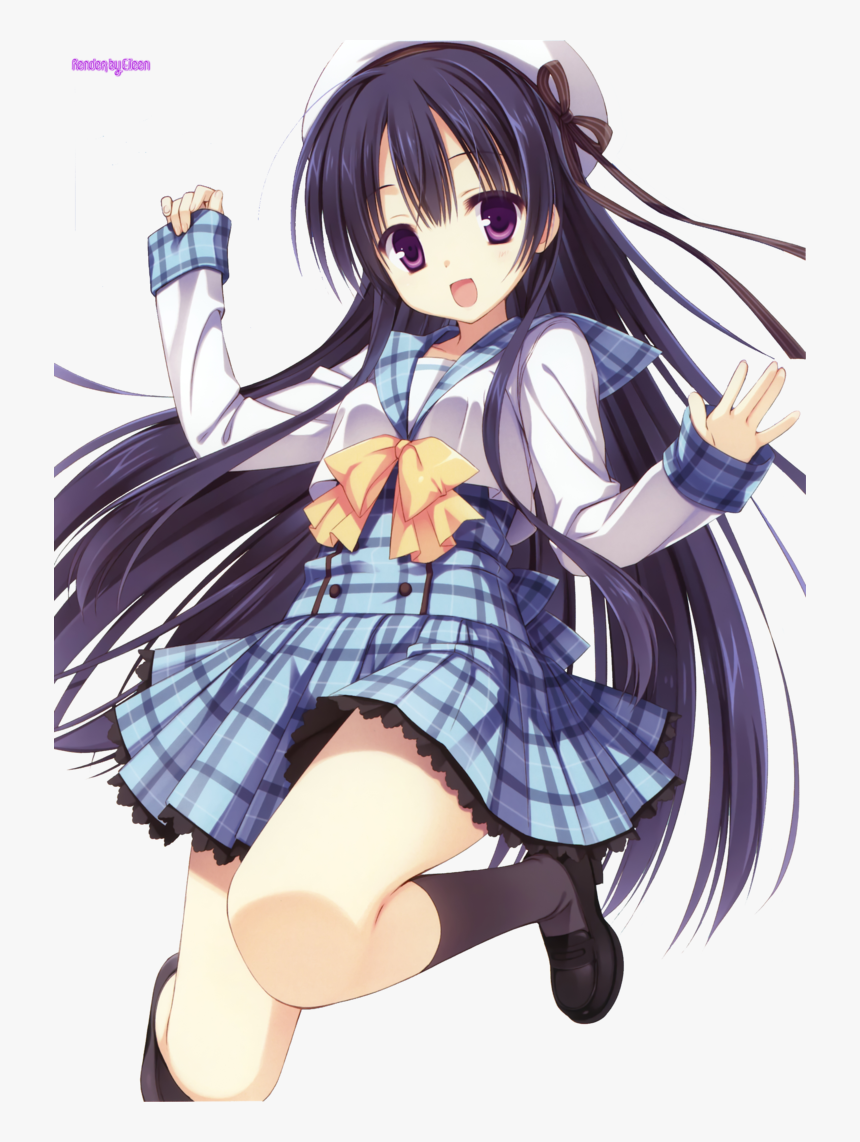 Anime Girl Render By Eileenchin - Anime Girl Kawaii Anime School Uniform
