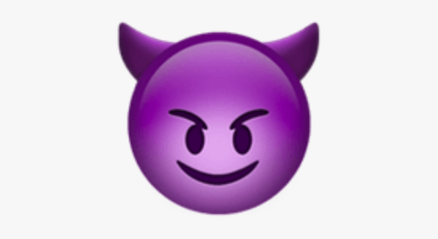 Purple Devil Emoji Png - Devil E