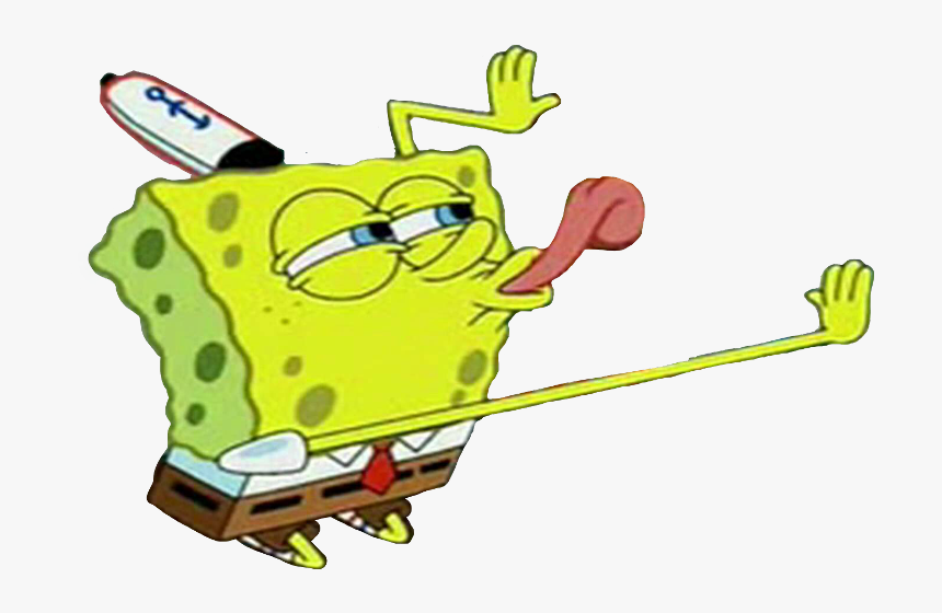 Spongebob Licking Meme Transparent 