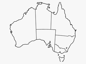 Blank Map Of Australia Printable Printable Blank Map - Empty Map Of Australia