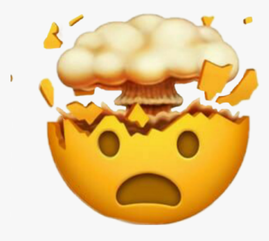 #mindblown #emoji #omg #wow - Exploding Head Emoji Png