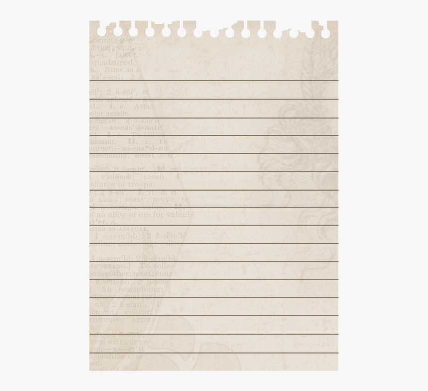 Ripped Notebook Paper Png - Handwriting