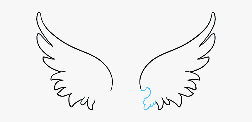 Angel Wings Clipart Sketch - Lin