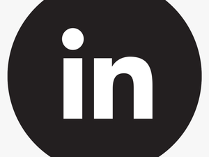 Linkedin Icon Png Black - Linkedin Black Logo Png