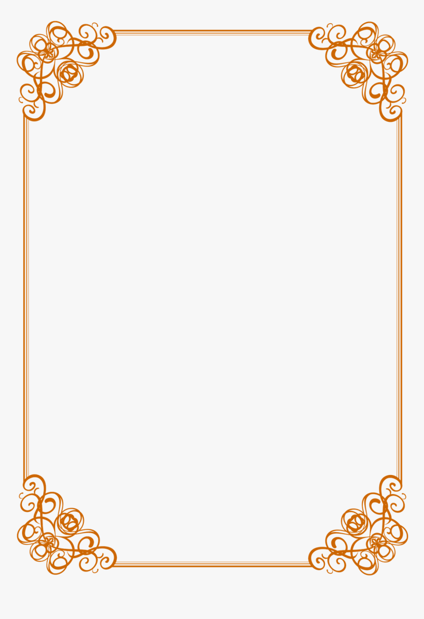 Certificate Borders Templates Free - Gold Frame Vector Png