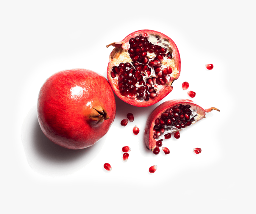 Pomegranate- - Fruits Top View P