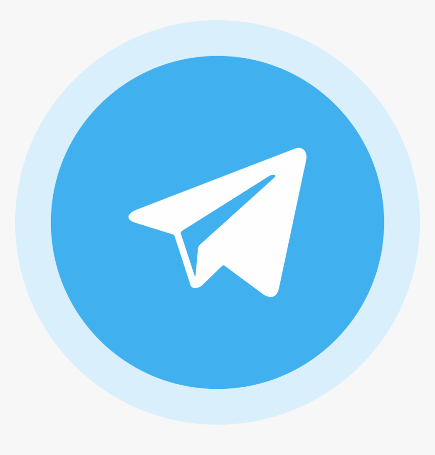 Circled Telegram Logo Png Image 