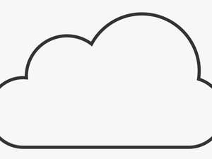 Cloud Clipart Simple - Line Art