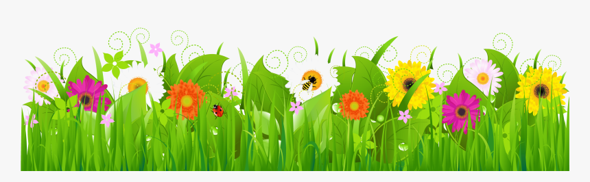 Grass Clipart Transparent Png - Grass And Flowers Clipart Png