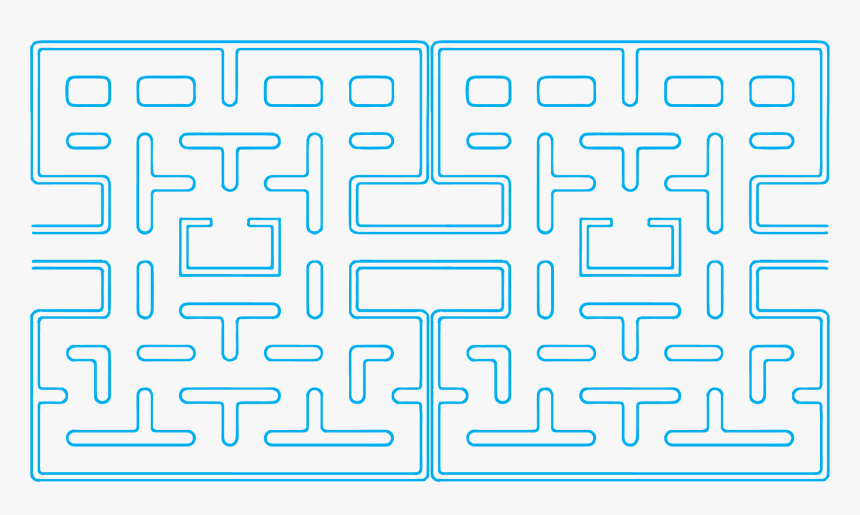 Maze Clipart Pacman - Pacman Png Transparent Maze