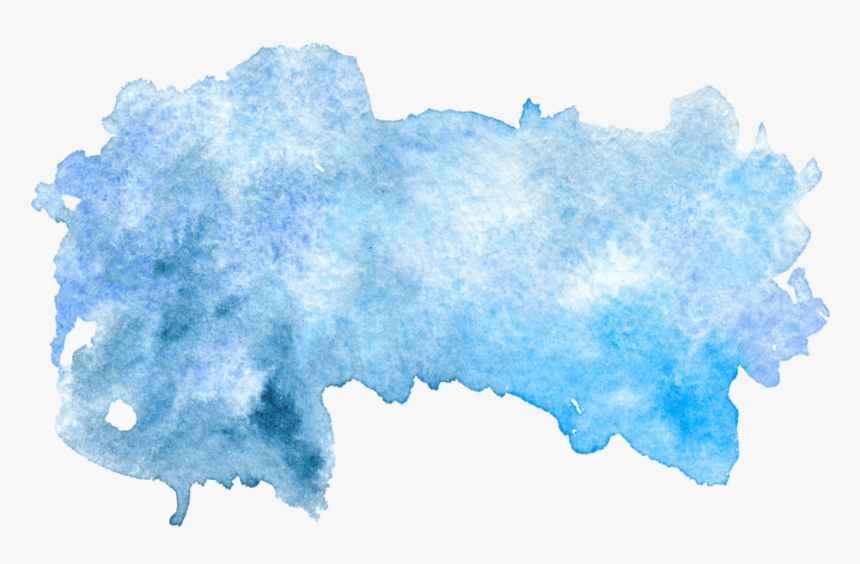Blue Watercolor Png - Blue Watercolor Stain Png