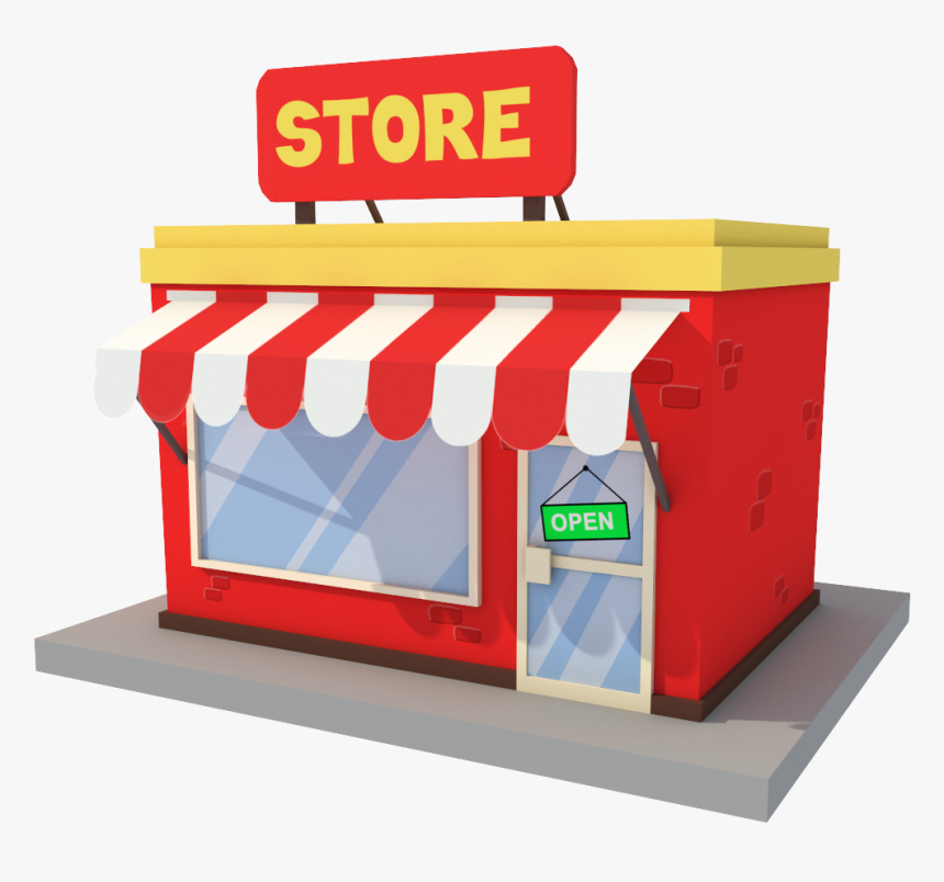 Cartoon Shop 3d Model