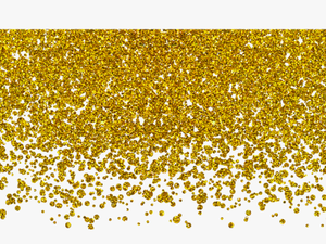 Transparent Gold Confetti Background Png - Transparent Background Gold Glitter