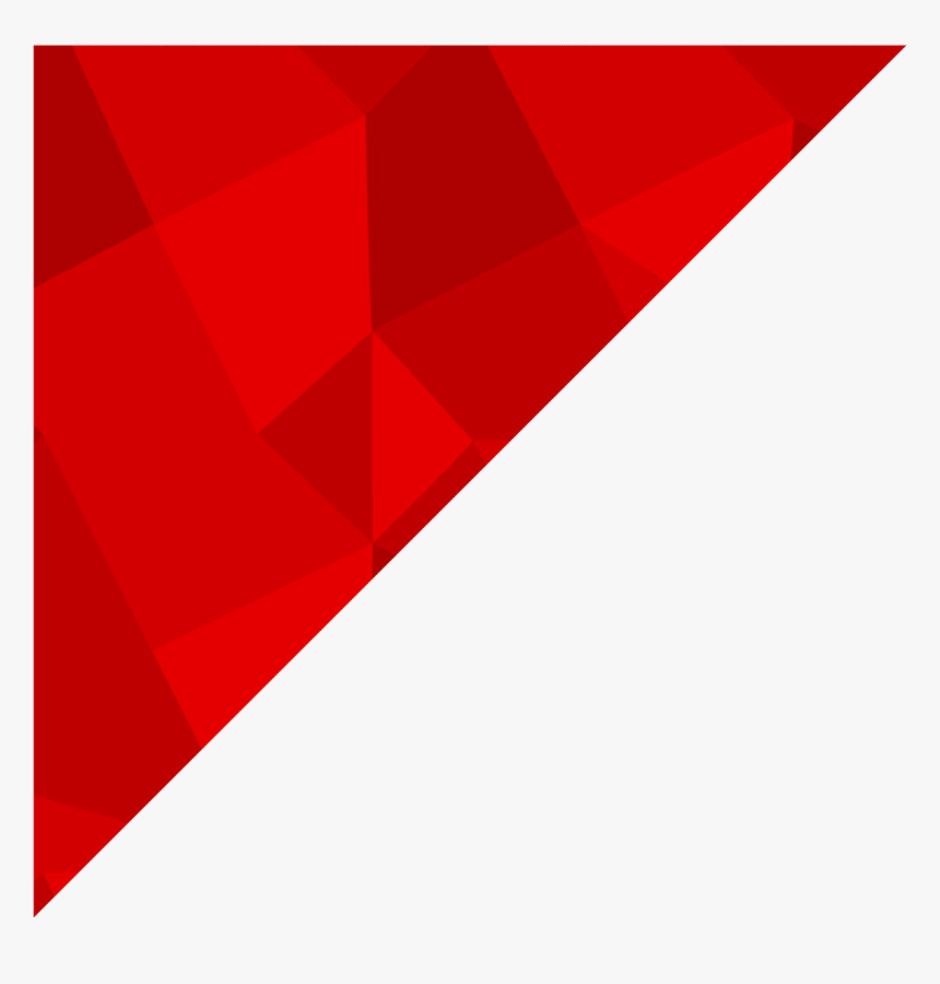 Transparent Red Pattern Png - Red Color Corner Triangle