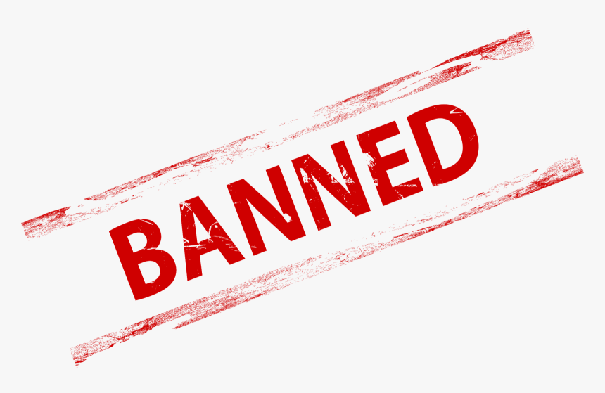 Banned Png Stamp Transparent - Banned Sign Transparent Background
