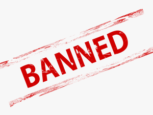 Banned Png Stamp Transparent - Banned Sign Transparent Background