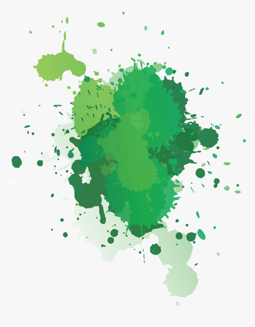 Transparent Green Splatter Png - Green Paint Splatter Png