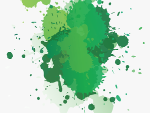 Transparent Green Splatter Png - Green Paint Splatter Png