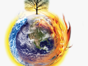 Climate Change Png - Global Warming Earth Png