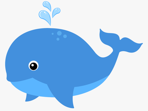 Clipart Family Whale - Cute Blue Whale Clipart