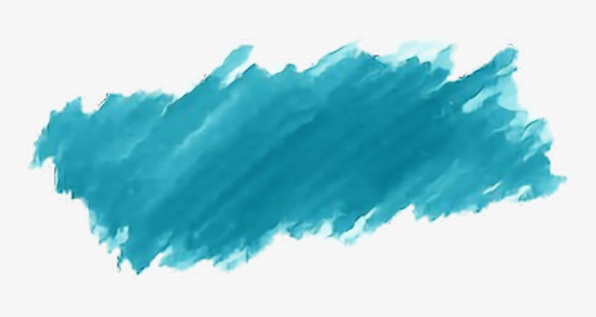 Download Watercolor Paint Brushstroke Blues - Paint Brush Stroke Png
