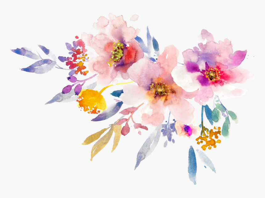 #bloom #frame #flower #border #flowers #white #bouquet - Watercolor Spring Flowers Png