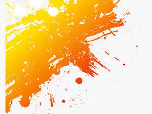 Paint Graphic Design - Orange Paint Splash Png
