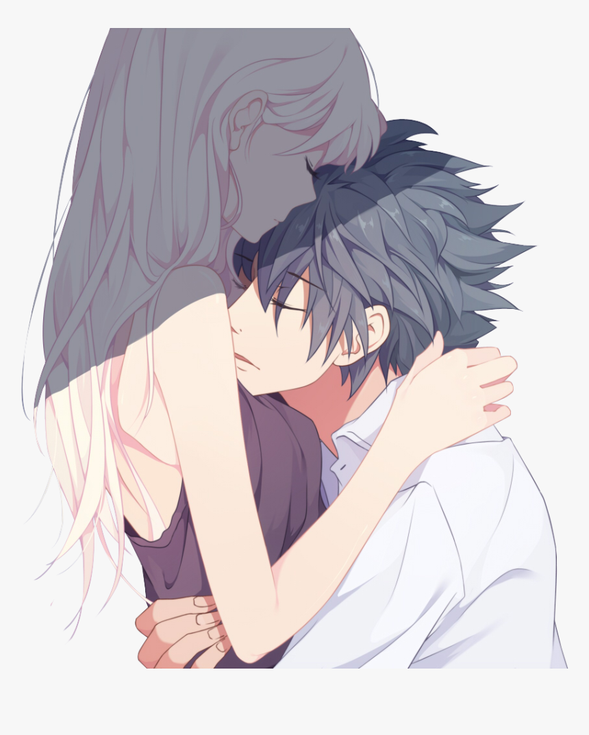 Transparent Anime Couple Png - Couple Anime Png Sticker