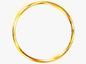 #freetoedit #gold #frame #border #circle - Transparent Cool Circle Png