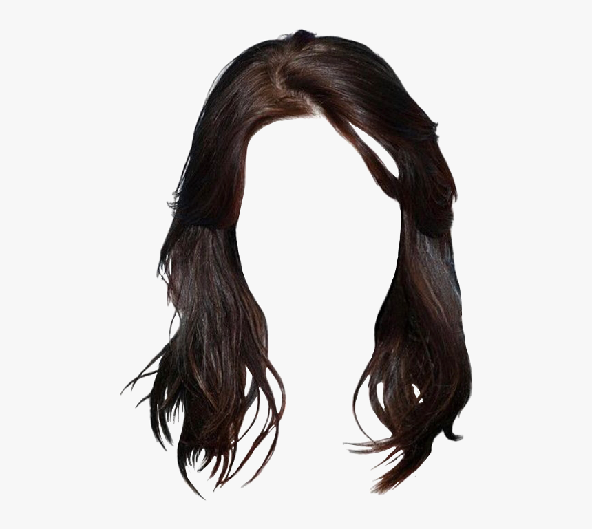 #hair #wig #freetoedit - Transparent Background Brown Hair Png
