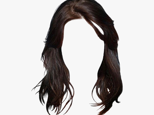 #hair #wig #freetoedit - Transparent Background Brown Hair Png