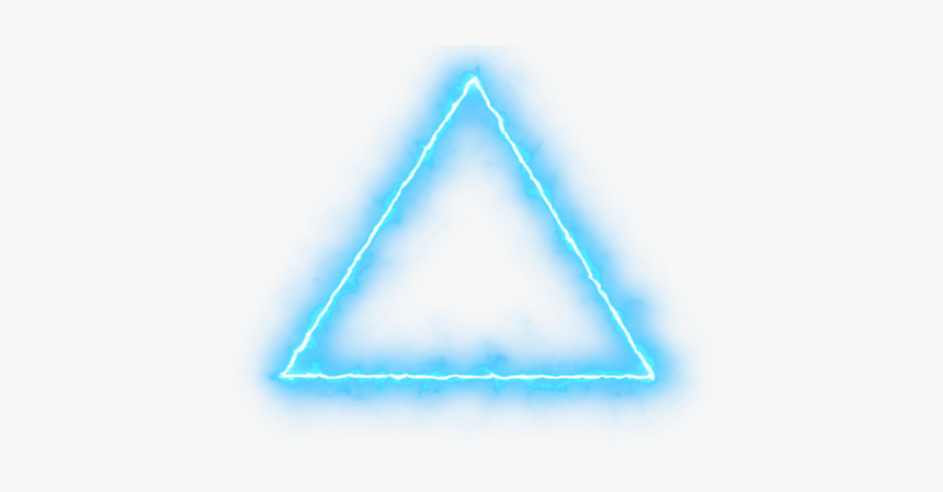 Triangulo Azul Neon Freetoedit - Effect Png For Picsart