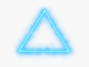 Triangulo Azul Neon Freetoedit - Effect Png For Picsart