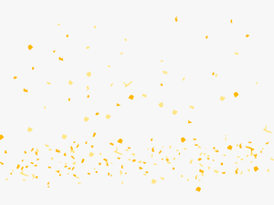 Kick Butts Generation - Yellow Confetti Transparent Background Png