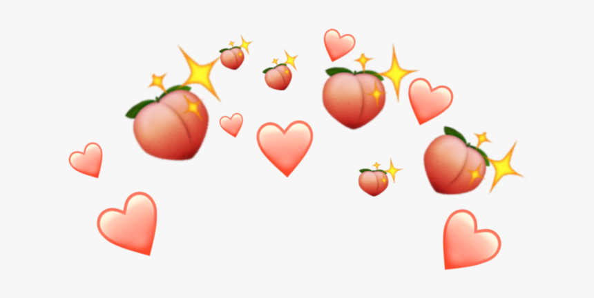 #peaches #feelingpeachy #peachy #peach #peachcrown - Peach Emoji Crown Png