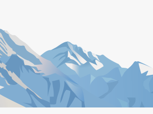 Transparent Mountain Clip Art - Transparent Snowy Mountains Clipart