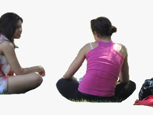 Transparent Sit Down Clipart - People Sitting Back Png