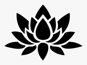 Black Transparent Lotus Flower
