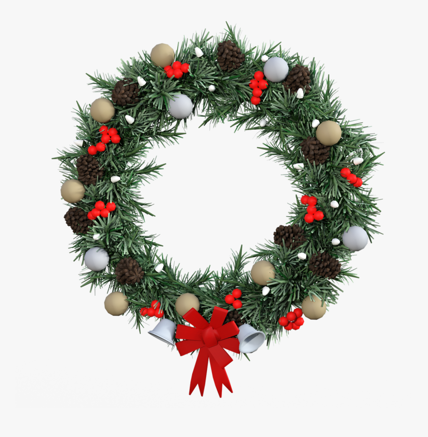 Wreath Christmas Decoration Decoration Free Photo - Real Christmas Wreath Png