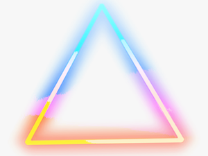 Transparent Luces Neon Png - Triangle Png For Editing