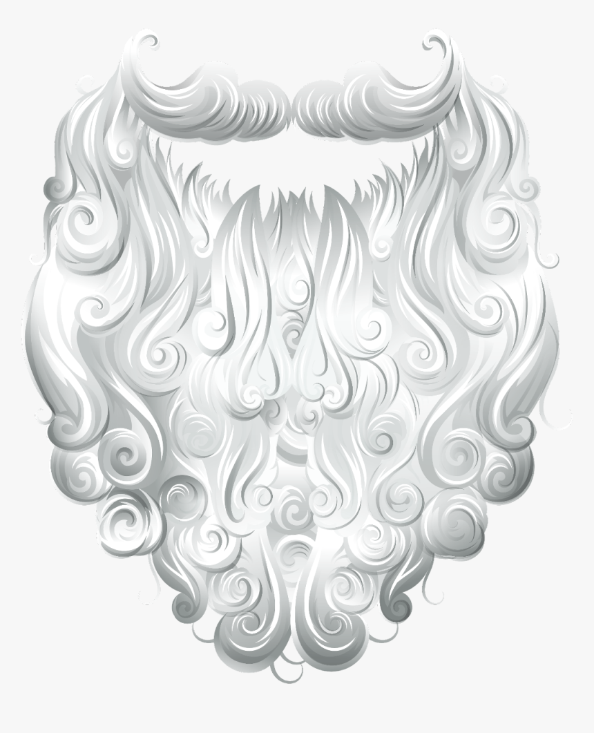 White Beard Png - Santa Claus Beard Transparent