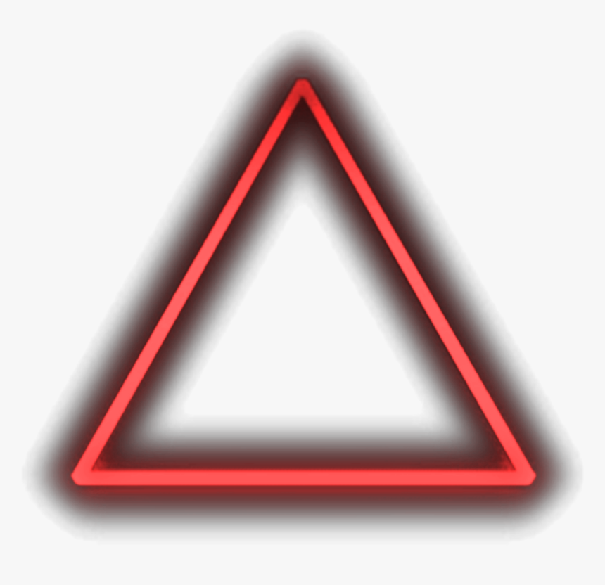 Neon Triangle Png - Red Neon Tri