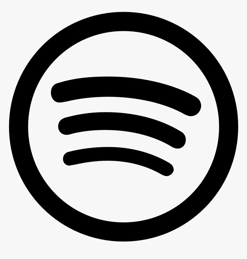 White Transparent Spotify Logo P